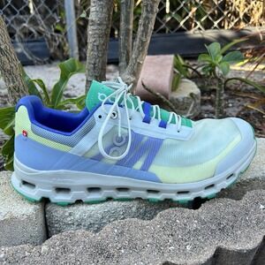 ON CloudVista Mens Trail Running Shoes Sneakers Green Mint 64.98273 Size 12